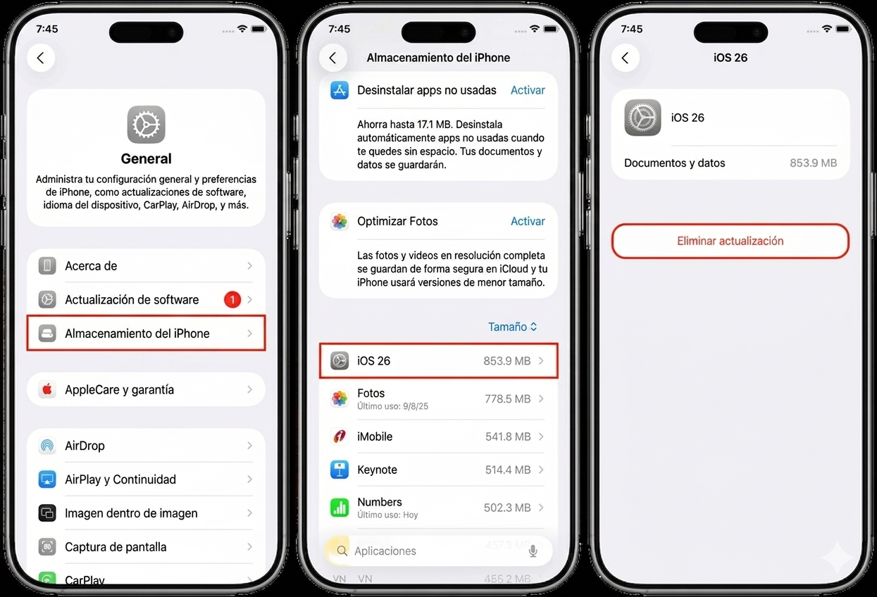 quitar iOS 27 Beta pasos
