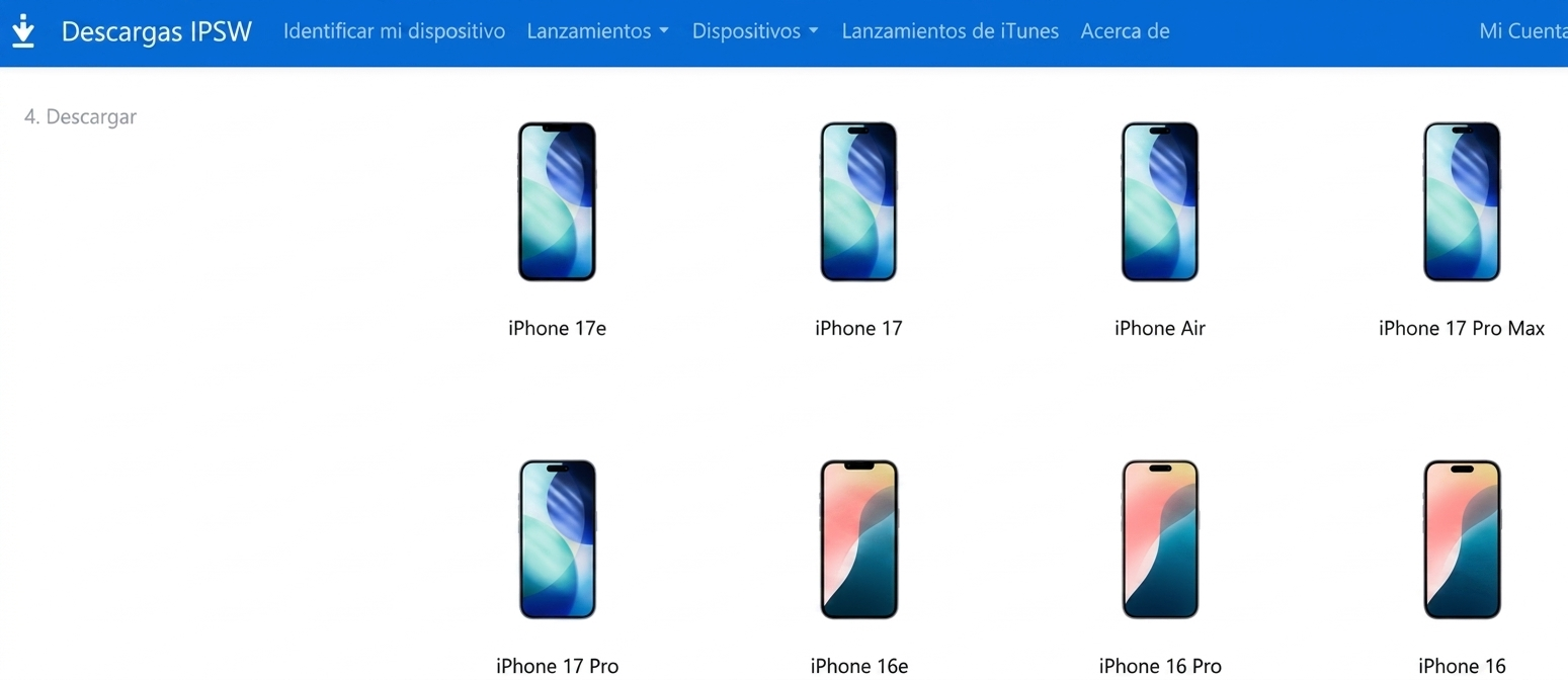 desgarcar iOS 26 IPSW