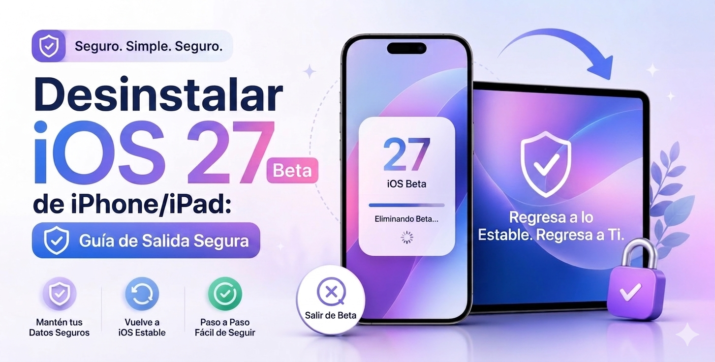 quitar ios 27 beta