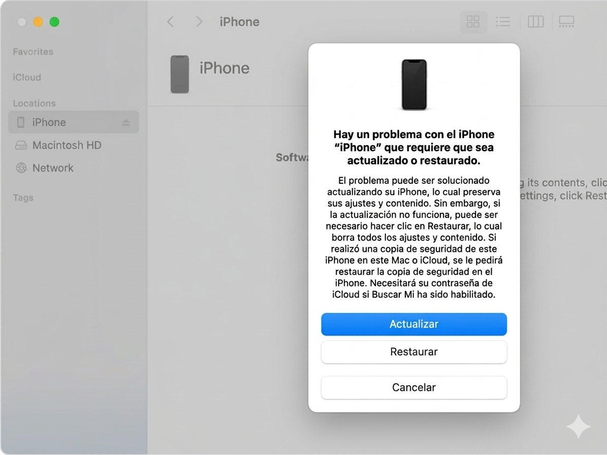 volver de ios 27 a ios 26