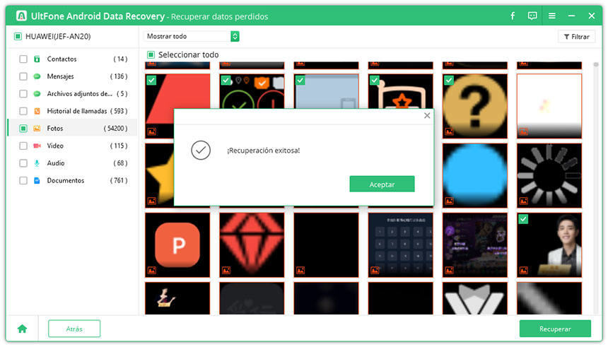 fotos recuperadas en android