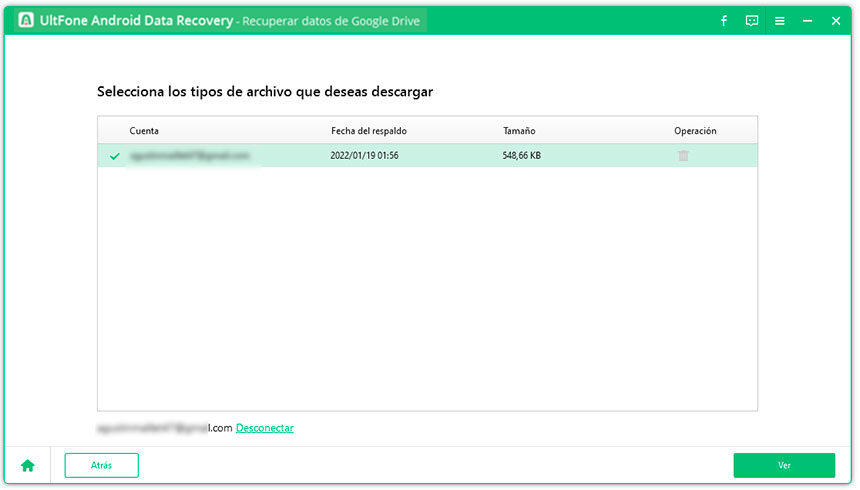 vista previa de mensajes de google