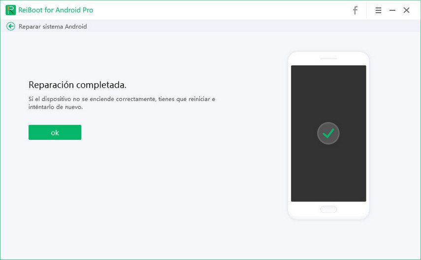 reparación del sistema Android completada