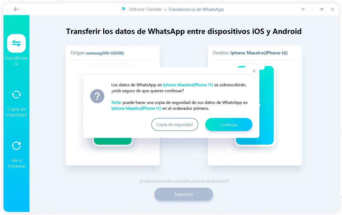 alerta de transferencia de whatsapp
