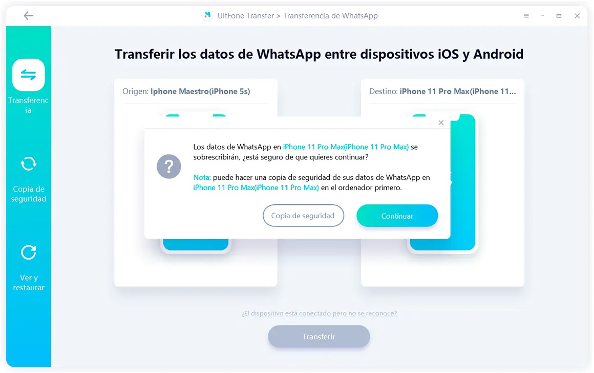 alerta de transferencia de whatsapp