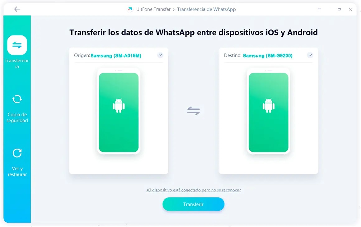transferir whatsapp de android a android